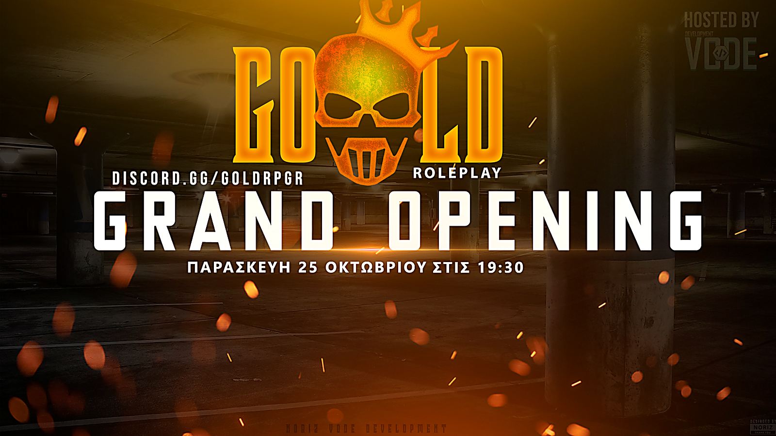 Η αφίσα του Grand Opening του Gold Roleplay