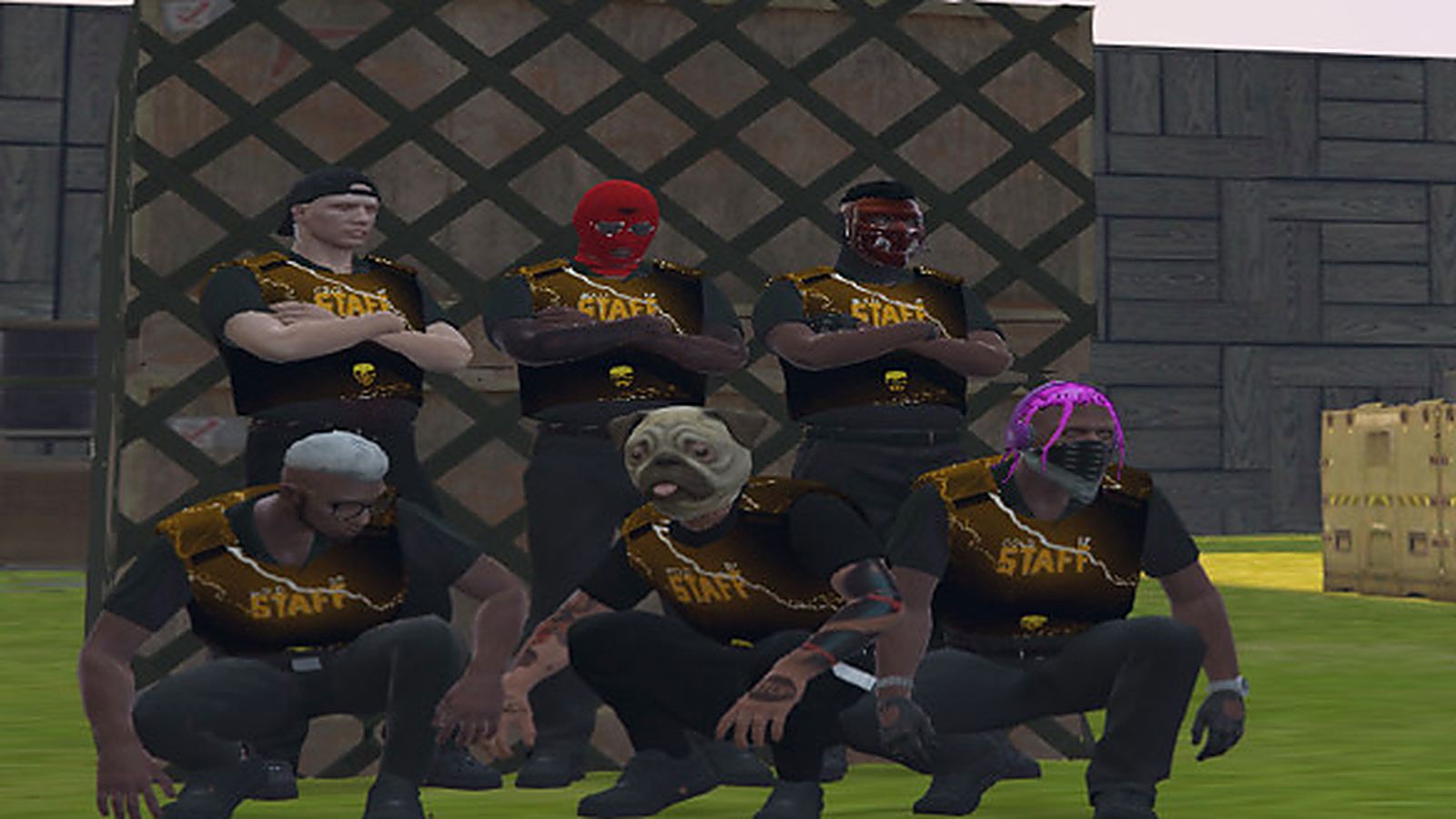 Η ομάδα διοίκησης του Gold Roleplay μέσα στο παιχνίδι